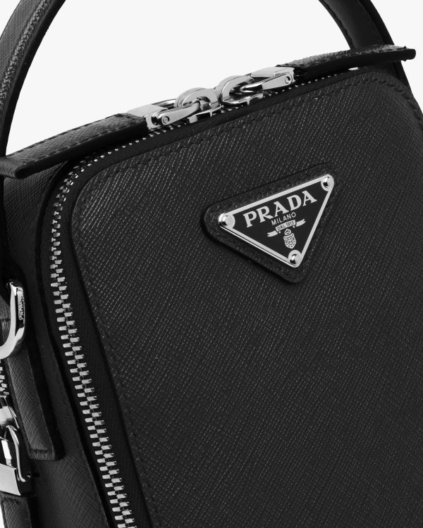 Black Prada Brique Saffiano leather bag - Image 6