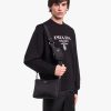 Black Re-Nylon and Saffiano leather shoulder bag - Image 2