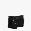 Black Re-Nylon and Saffiano leather shoulder bag - Image 3