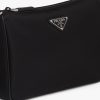 Black Re-Nylon and Saffiano leather shoulder bag - Image 6