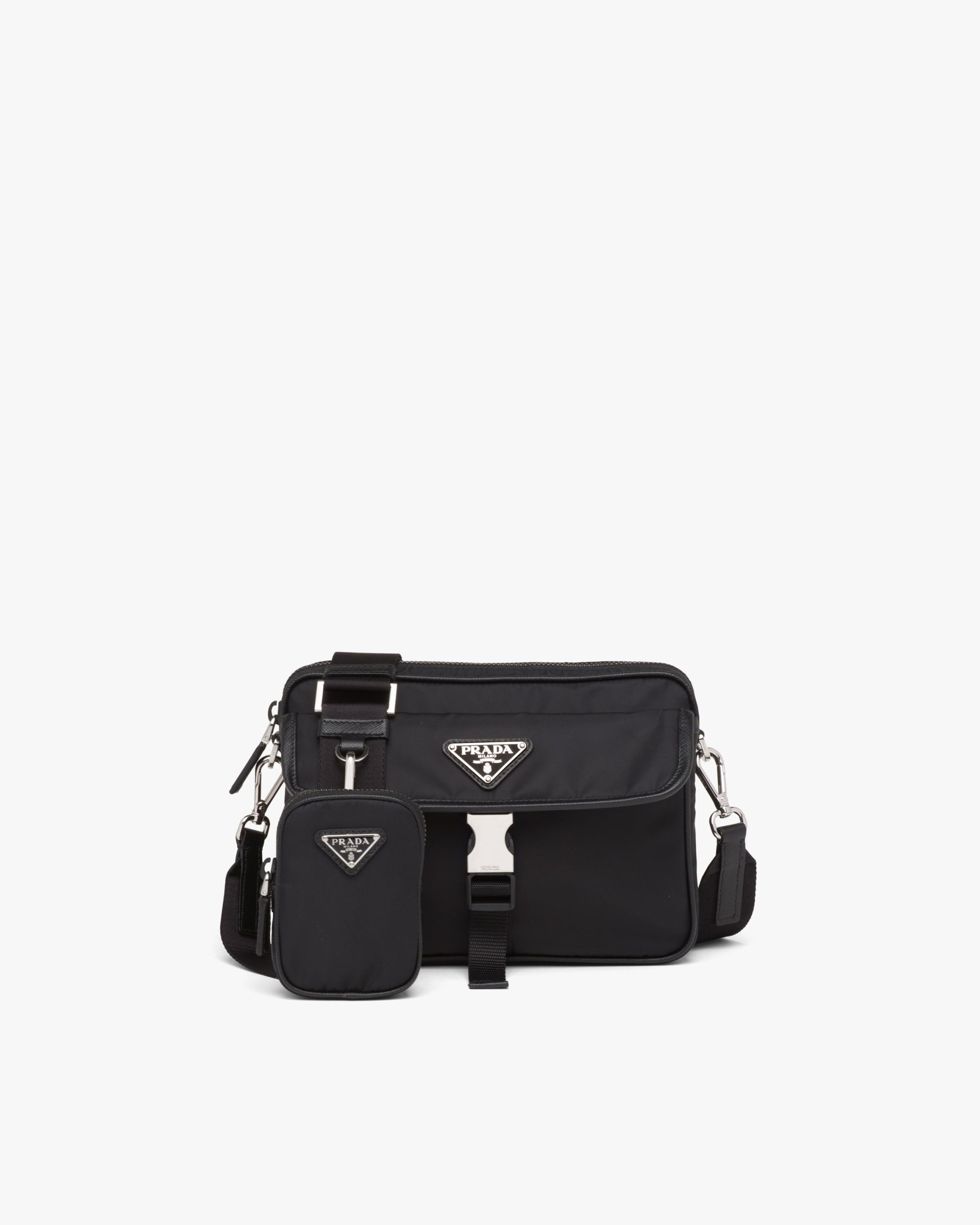 Prada Black Re-Nylon and Saffiano Leather Shoulder Bag (Unisex) – The  Factory KL