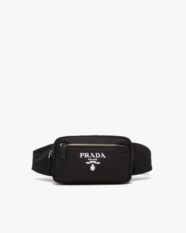 Black Re-Nylon belt bag