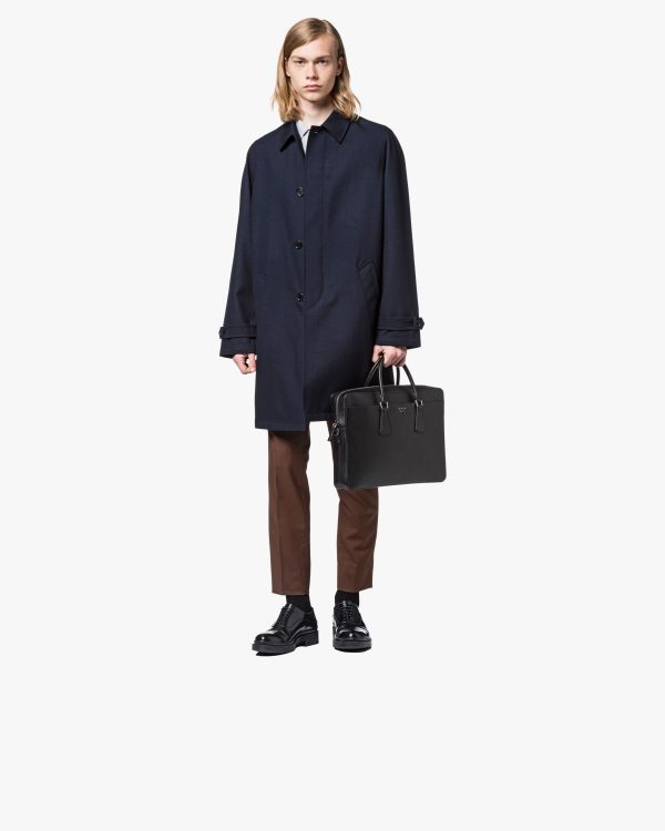Black Saffiano Leather Briefcase - Image 2