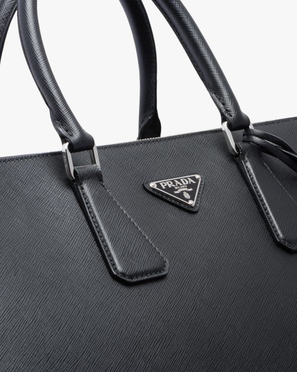Black Saffiano Leather Prada Galleria bag - Image 6