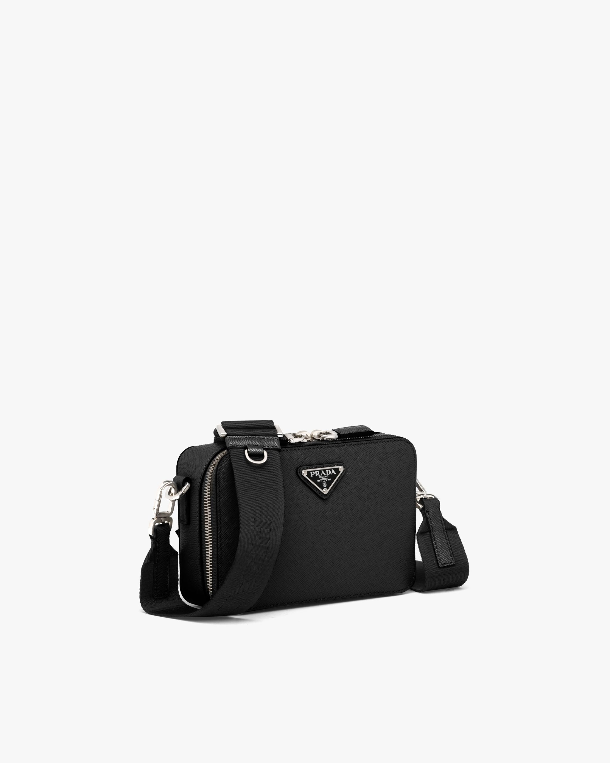 Black Saffiano leather Prada Brique bag - Fake Prada Store