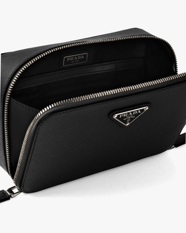 Black Saffiano leather Prada Brique bag - Image 5
