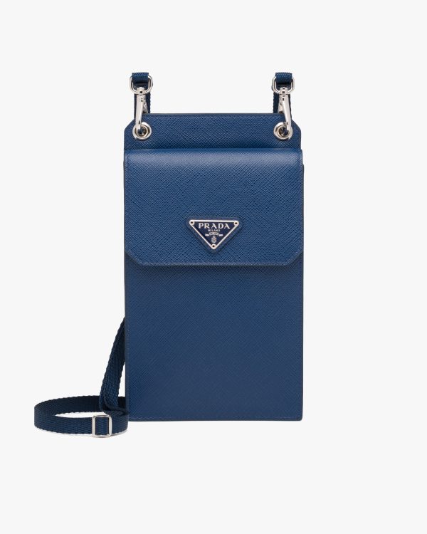 Bluette Saffiano Leather Smartphone Case