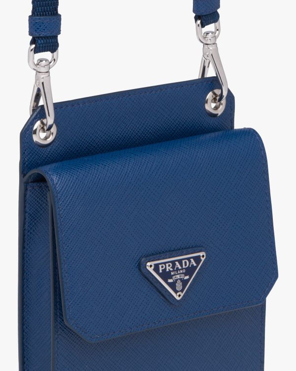 Bluette Saffiano Leather Smartphone Case - Image 4