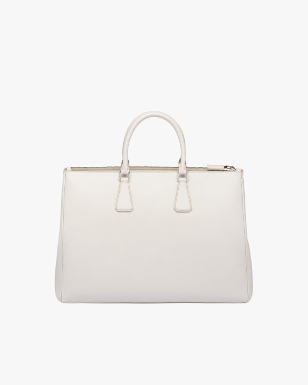 Chalk White Saffiano Leather Prada Galleria bag - Image 4