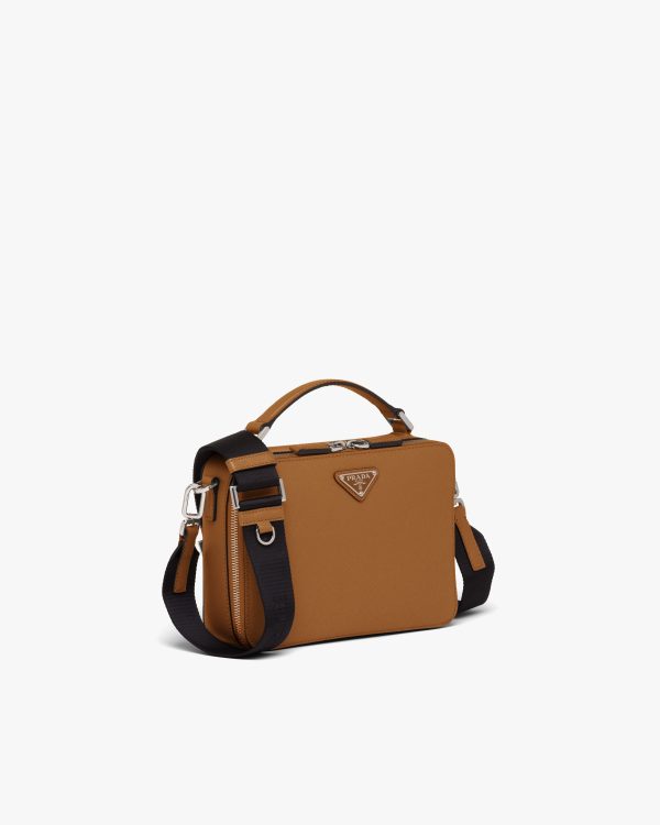 Cinnamon Prada Brique Saffiano leather bag - Image 3
