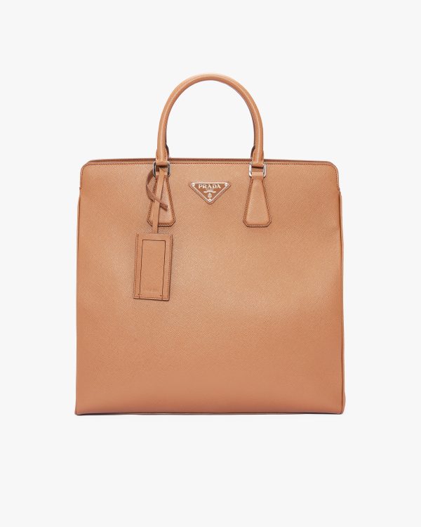 Cinnamon Saffiano Leather Prada Galleria bag