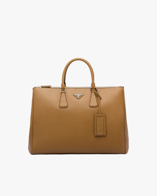 Cinnamon Saffiano Leather Prada Galleria bag