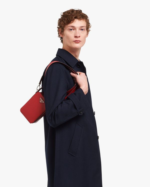 Fiery Red Prada Brique Saffiano leather bag - Image 2