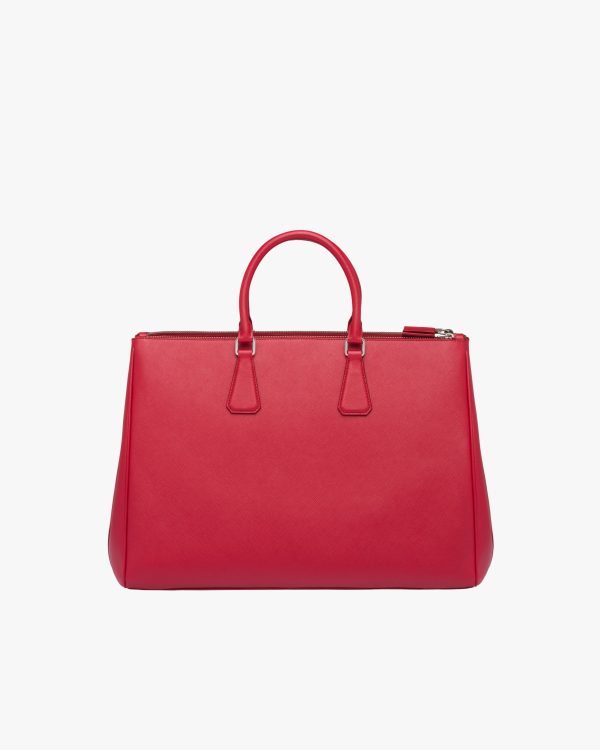 Fiery Red Saffiano Leather Prada Galleria bag - Image 4