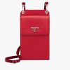 Fiery Red Saffiano Leather Smartphone Case