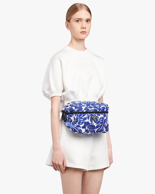 Indigo Blue Printed fabric belt bag - Image 2