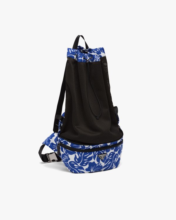Indigo Blue Printed fabric belt bag - Image 6
