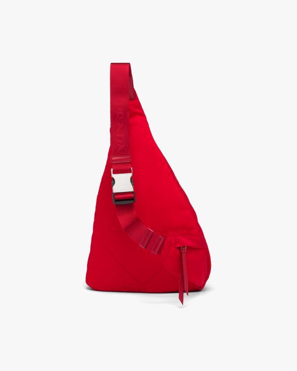 Red Re-Nylon and leather backpack - Image 4