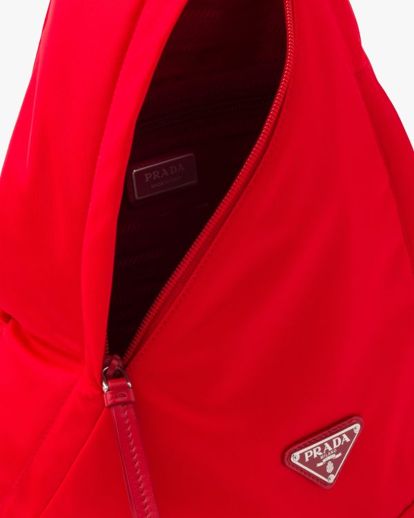 Red Re-Nylon and leather backpack - Image 5