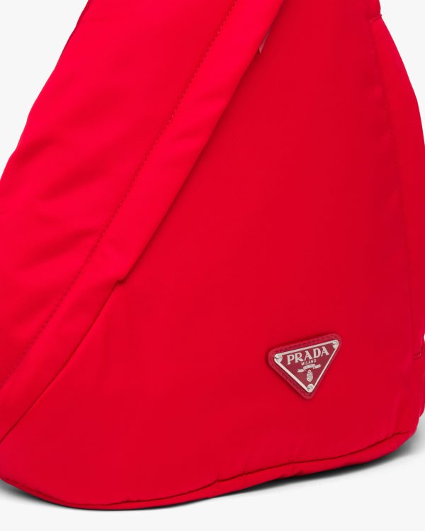 Red Re-Nylon and leather backpack - Image 6