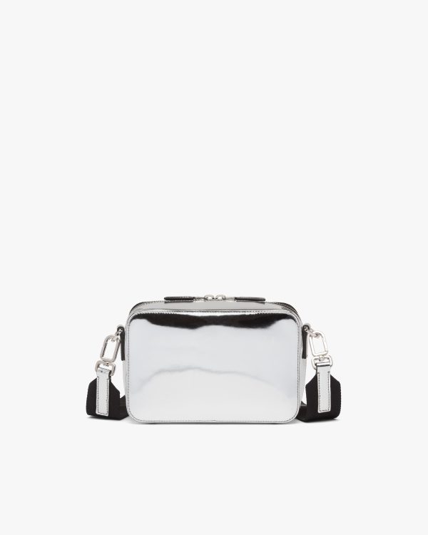 Silver Prada Brique leather bag - Image 4