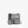 Slate Gray/black Nylon Cross-Body Bag