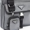 Slate Gray/black Nylon Cross-Body Bag - Image 2