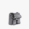 Slate Gray/black Nylon Cross-Body Bag - Image 3