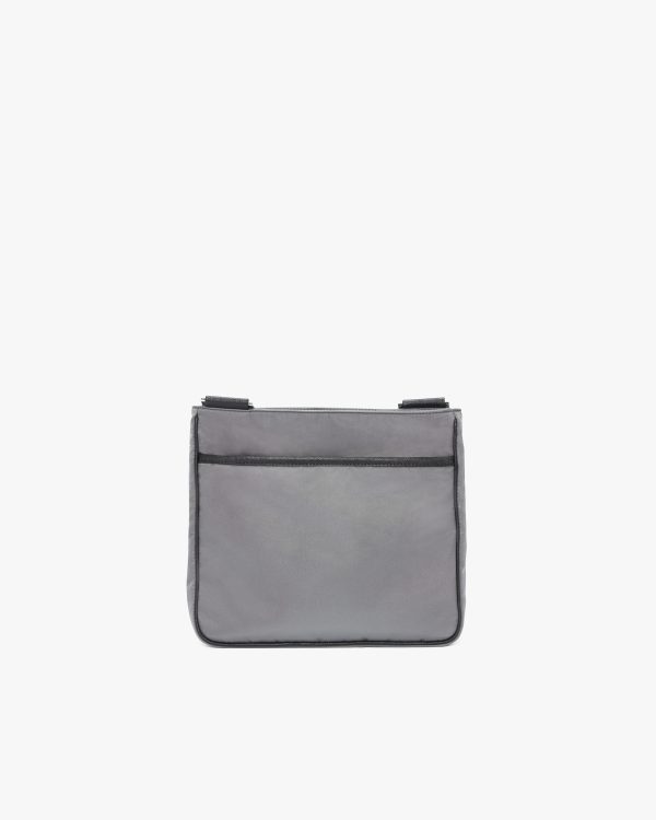 Slate Gray/black Nylon Cross-Body Bag - Image 4