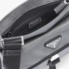 Slate Gray/black Nylon Cross-Body Bag - Image 5