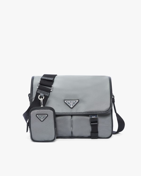 Slate Gray/black Nylon shoulder bag