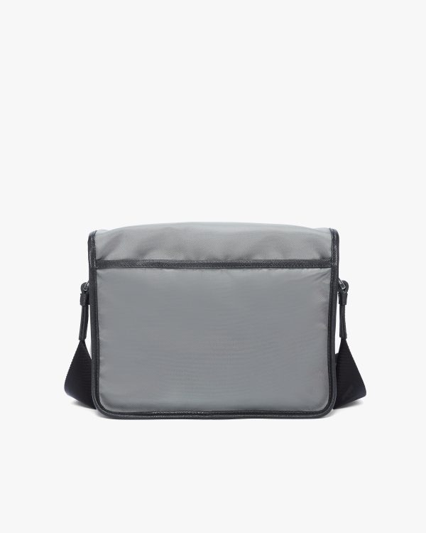 Slate Gray/black Nylon shoulder bag - Image 4