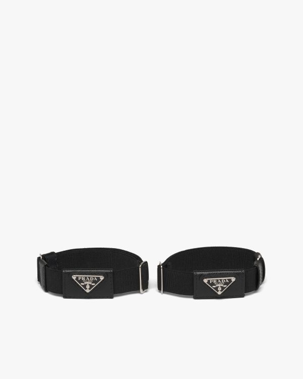 Black Elasticized sleeve bands