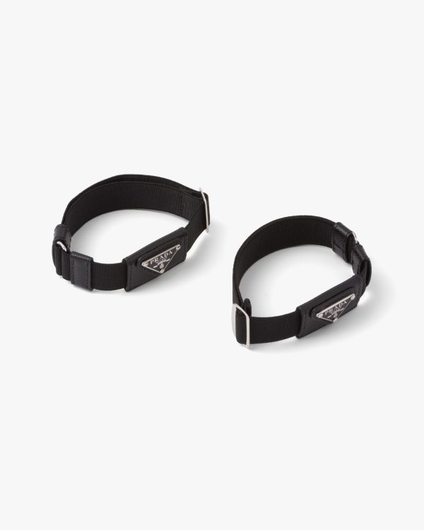 Black Elasticized sleeve bands - Image 2