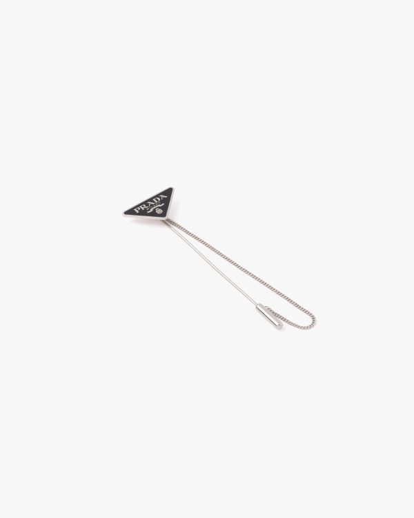 Black Prada Symbole brooch - Image 2
