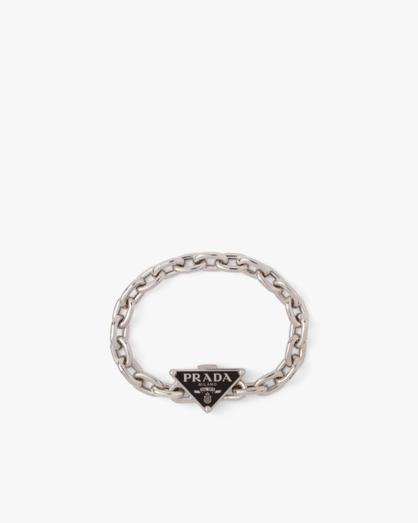 Silver Prada Symbole bracelet