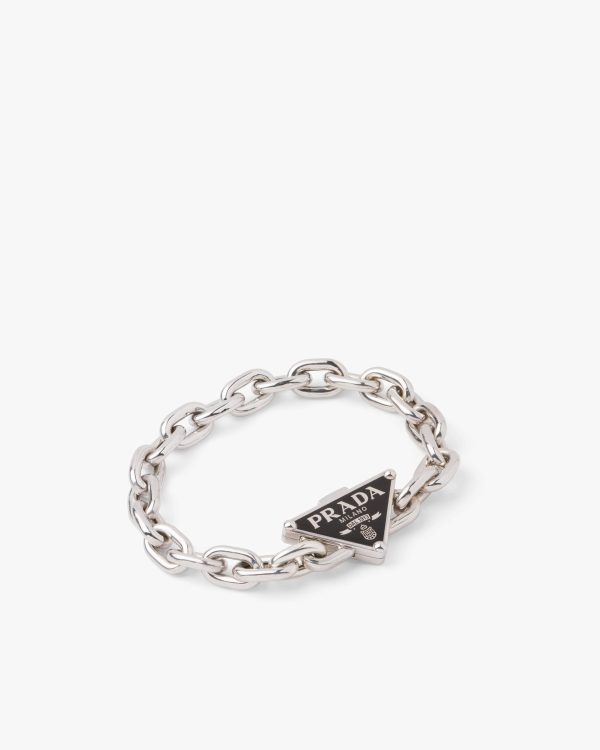 Silver Prada Symbole bracelet - Image 2