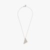 Silver Prada Symbole pendant necklace