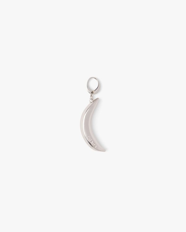 White Gold Banana Jewels Charm