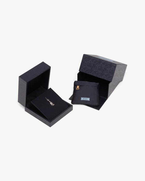 White Gold Prada Fine Jewellery Pendant with character - Image 2