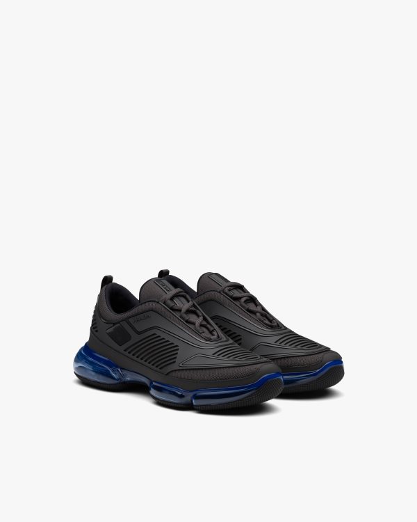 Anthracite Gray/baltic Blue Rubber Knit fabric sneakers