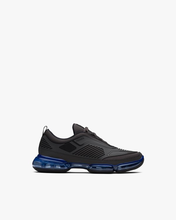 Anthracite Gray/baltic Blue Rubber Knit fabric sneakers - Image 2