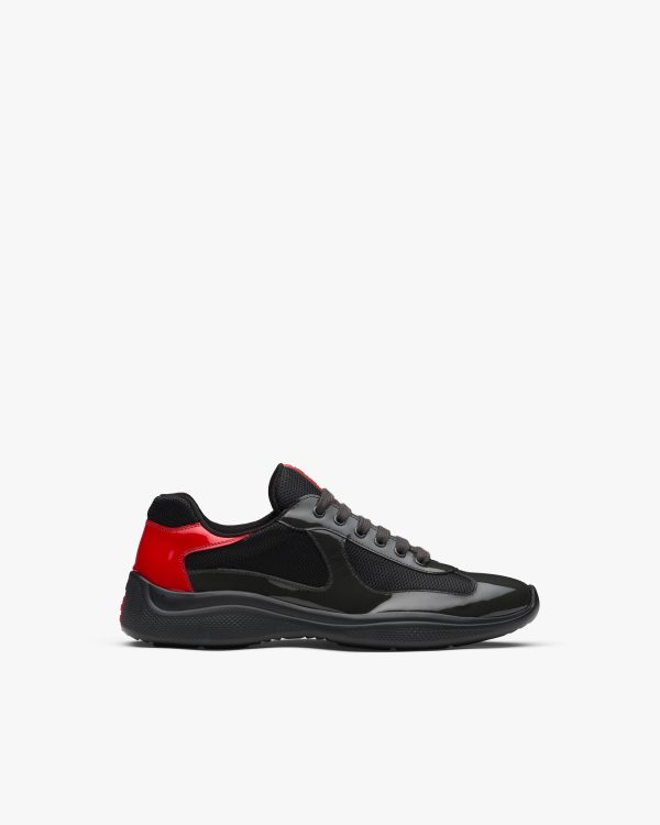 Anthracite Gray/red Prada Americas Cup sneakers - Image 2