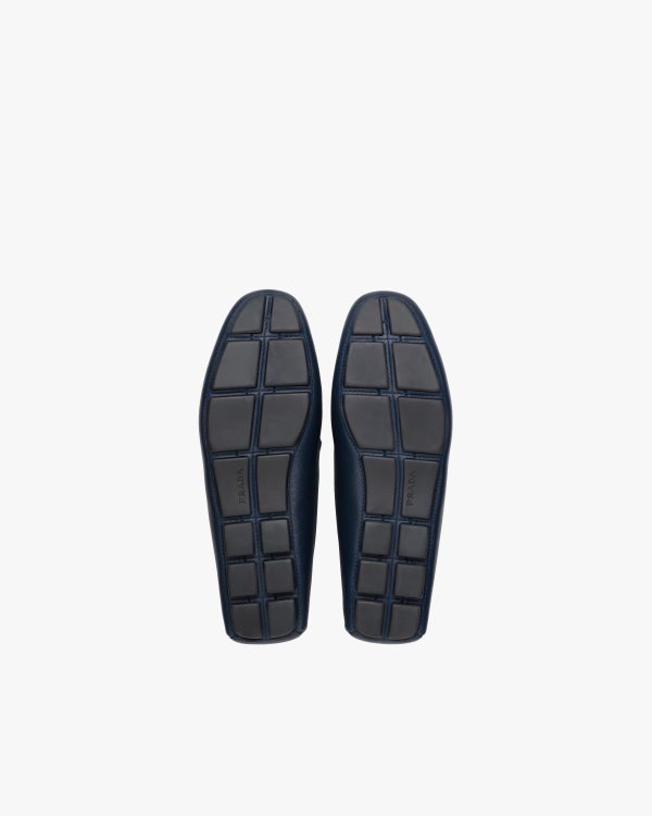 Baltic Blue Saffiano leather loafers - Image 6