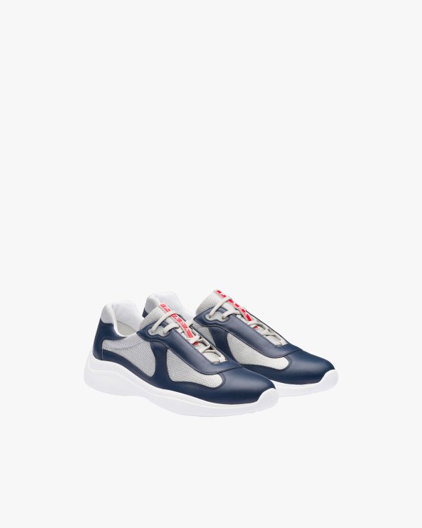 Baltic Blue/silver Prada Americas Cup sneakers