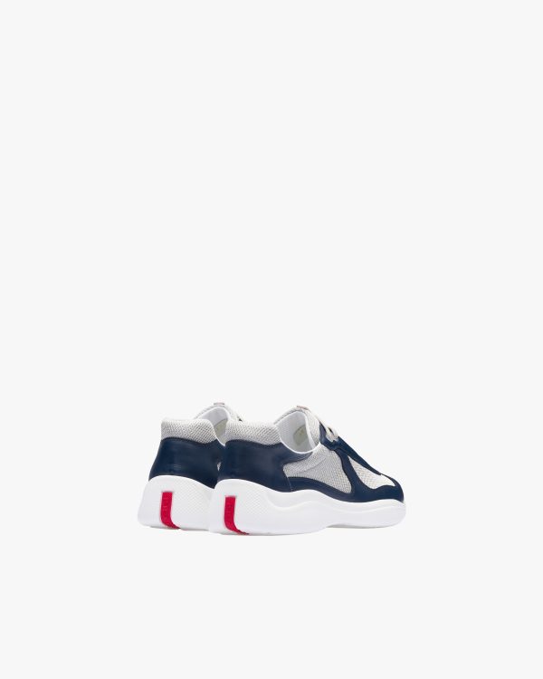 Baltic Blue/silver Prada Americas Cup sneakers - Image 3