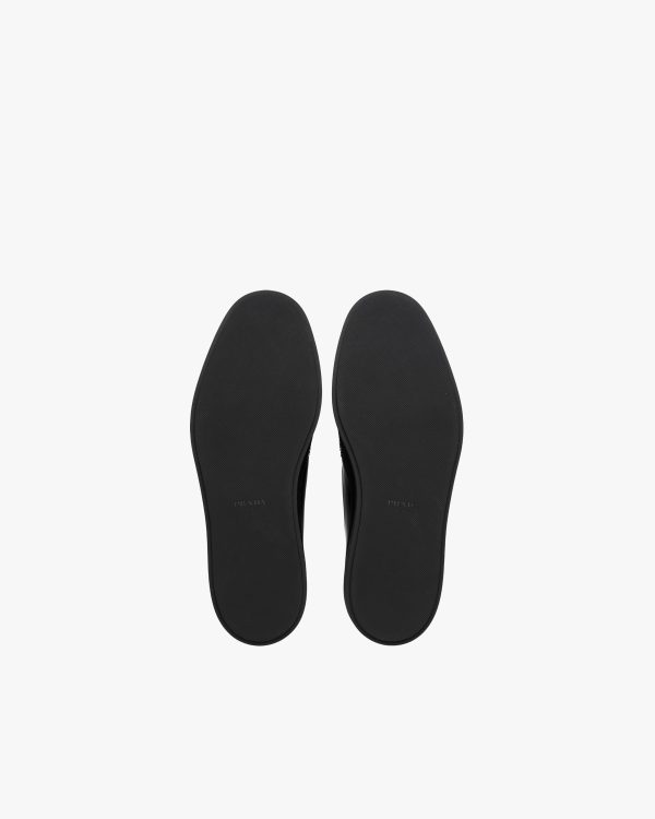 Black Brushed Leather Derby Shoes - Image 6