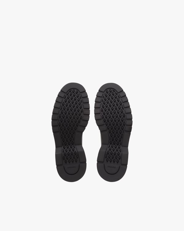 Black Brushed Leather Derby Shoes - Image 6