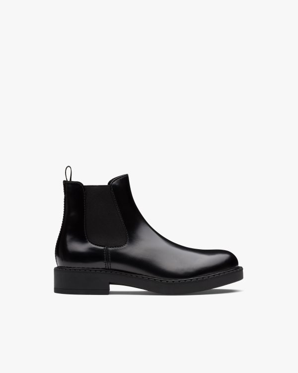 Black Brushed calf leather Chelsea boots - Image 2