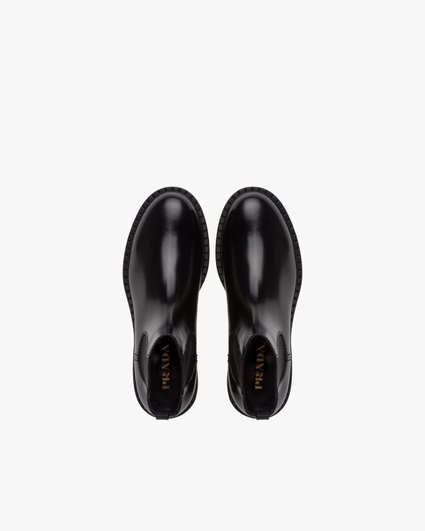 Black Brushed calf leather Chelsea boots - Image 3